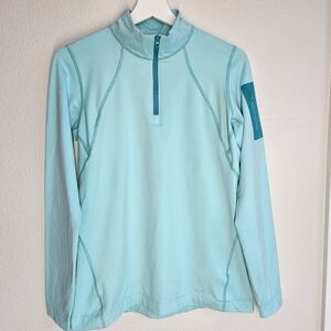 Arc'teryx Aqua Blue Women's Long Sleeve Top, Size Large